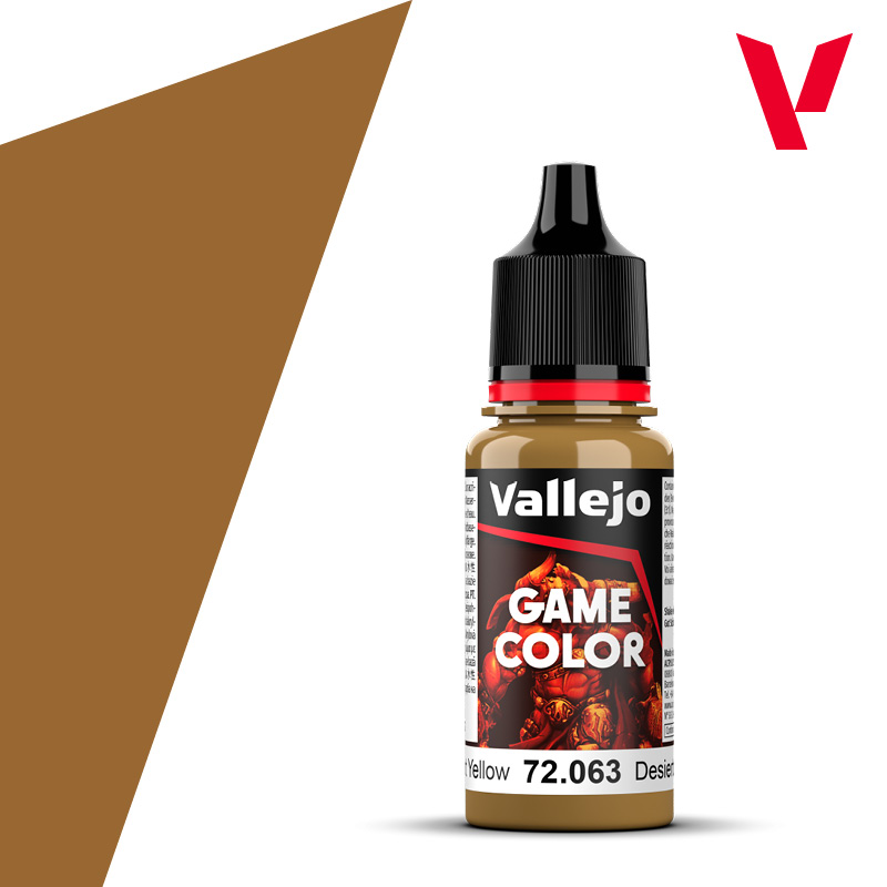 [VAL 72.063] Vallejo : 72063 - Desert Yellow (18ml) │ Game Color