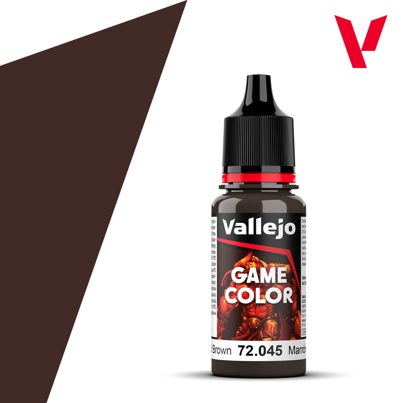 Vallejo : 72045 - Charred Brown (18ml) │ Game Color
