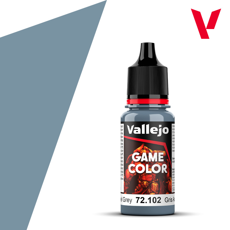 Vallejo : 72102 - Steel Grey (18ml) │ Game Color