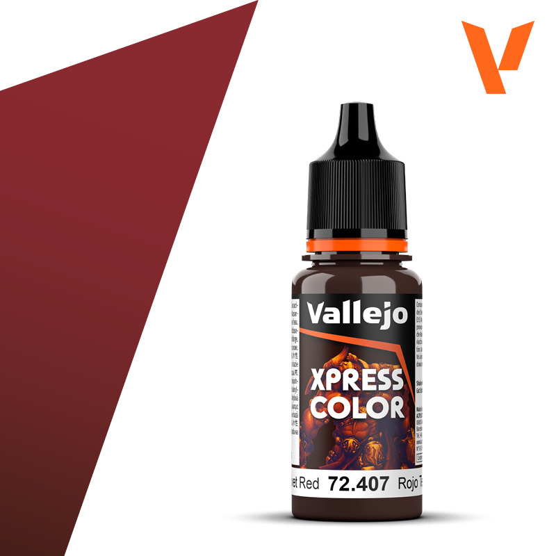 Vallejo : 72407 - Velvet Red (18ml) │ Game Color - Xpress Color