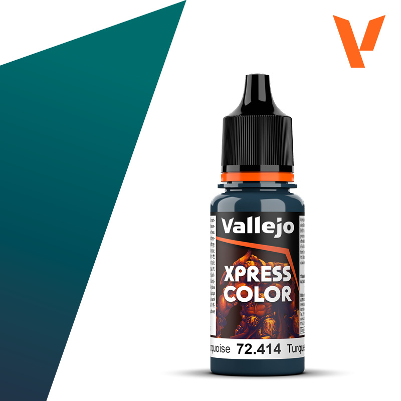 Vallejo : 72414 - Caribbean Turquoise (18ml) │ Game Color - Xpress Color
