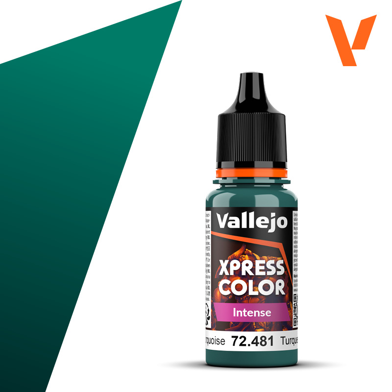 Vallejo : 72481 - Heretic Turquoise (18ml) │ Game Color - Xpress Color Intense