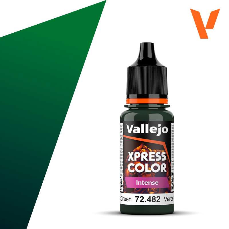 Vallejo : 72482 - Monastic Green (18ml) │ Game Color - Xpress Color Intense