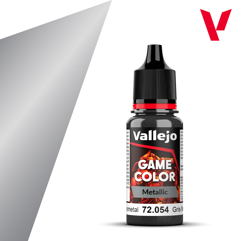 Vallejo : 72054 - Dark Gunmetal (18ml) │ Game Color - Metal