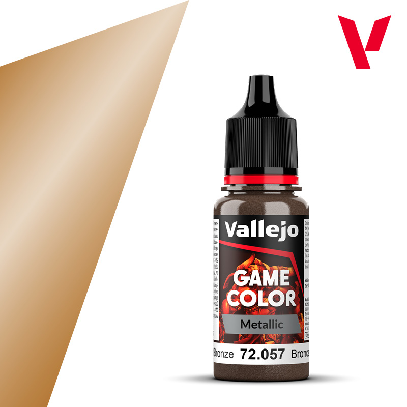 Vallejo : 72057 - Bright Bronze (18ml) │ Game Color - Metal