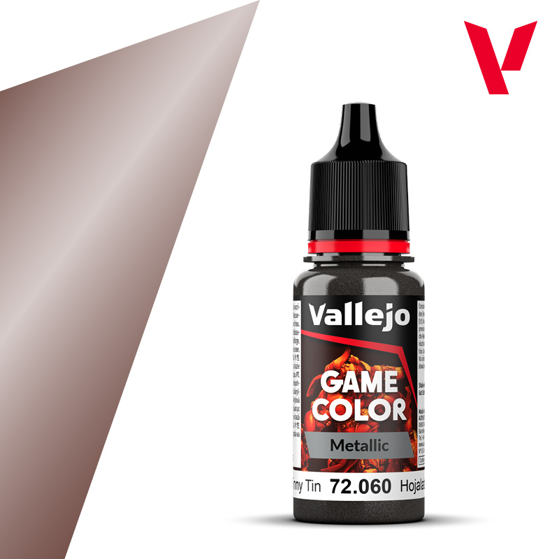 Vallejo : 72060 - Tinny Tin (18ml) │ Game Color - Metal