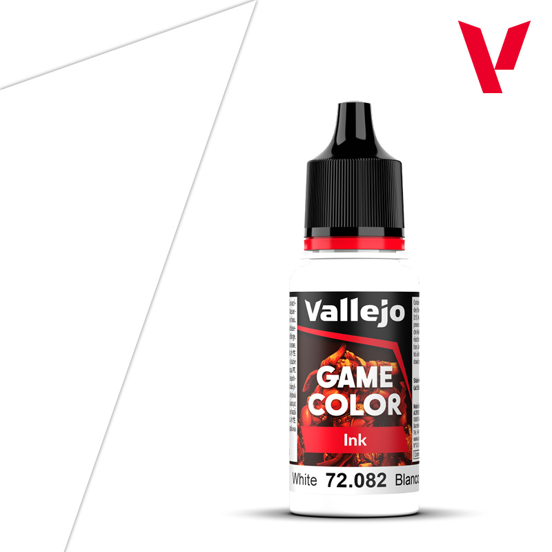 Vallejo : 72082 - White (18ml) │ Game Color - Ink