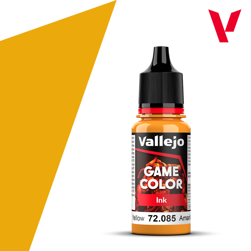 Vallejo : 72085 - Yellow (18ml) │ Game Color - Ink