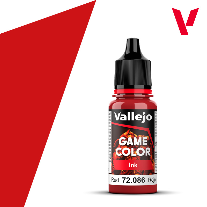 Vallejo : 72086 - Red  (18ml) │ Game Color - Ink