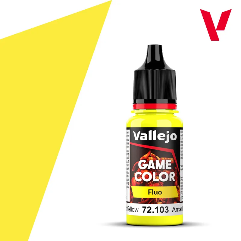 Vallejo : 72103 - Fluorescent Yellow (18ml) │ Game Color - Fluo