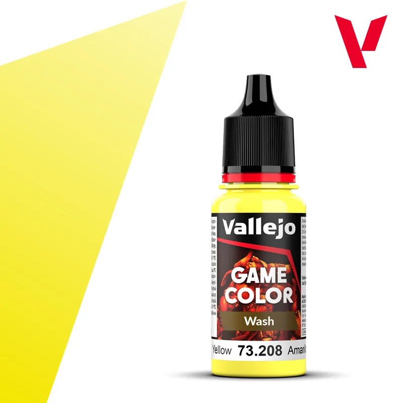 Vallejo : 73208 - Yellow Wash (18ml) │ Game Color