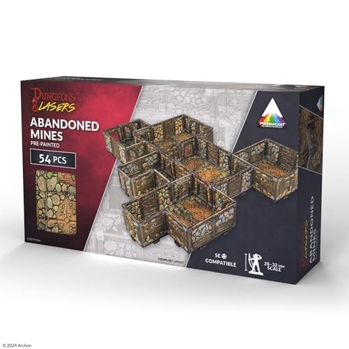 [ARS DNL0098] Dungeons & Lasers : Abandoned Mines [Primacast • Pre-Painted] │ Dungeons & Dragons 5E Compatible