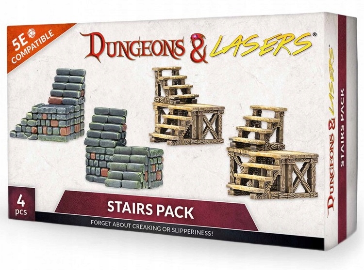 [ARS DNL0038] Dungeons & Lasers : Stairs Pack │ Dungeons & Dragons 5E Compatible
