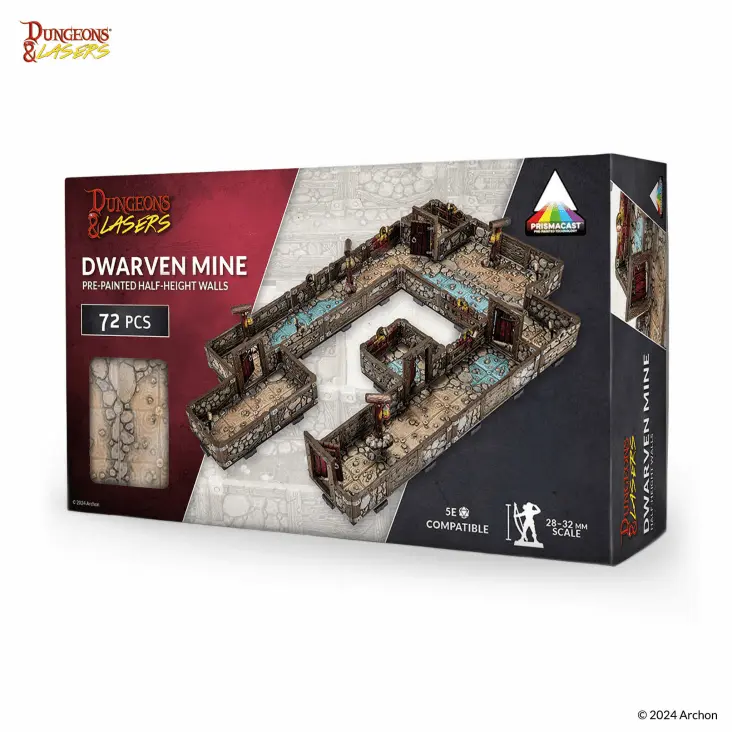 [ARS DNL0078] Dungeons & Lasers : Dwarven Mine : Prépeint
