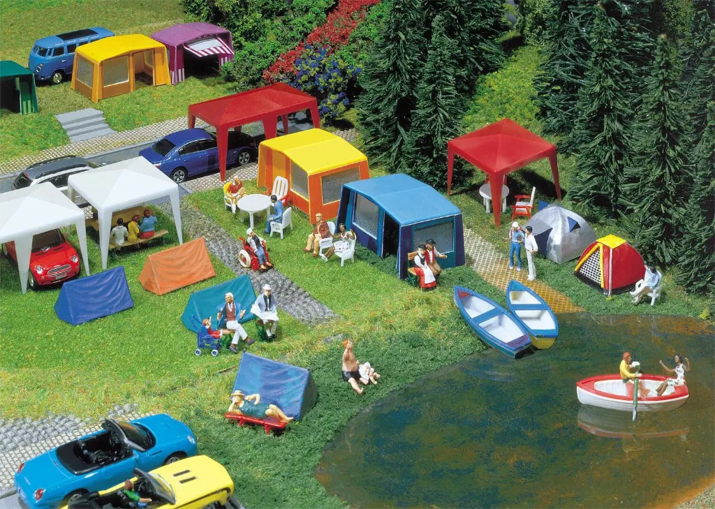 Faller : Ensemble de tentes de camping