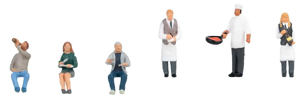 Faller : Serveurs et visiteurs de restaurant