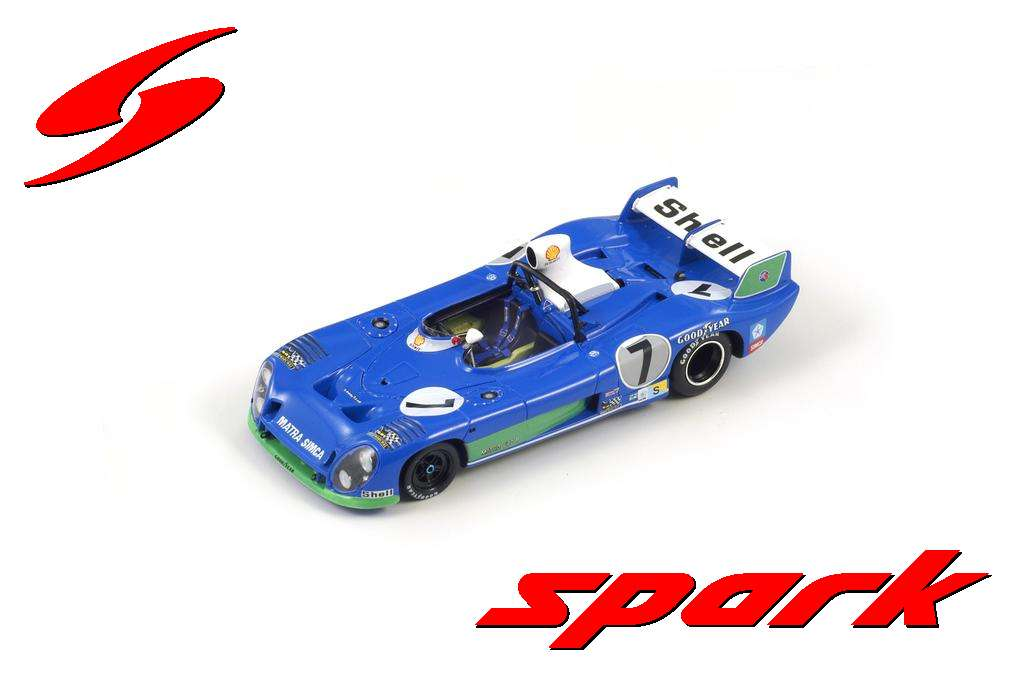 Spark : Matra Simca MS 670 B │ No.7 Winner 24H Le Mans 1974 - Pescarolo - Larrousse [1/18]