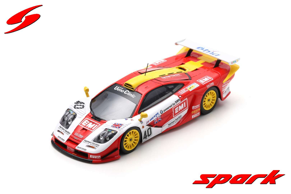 Spark : McLaren F1 GTR │ No.40 Gulf Team Davidoff McLaren 4th Le Mans 24H 1998 - S. O'Rourke - T. Sugden - B. Auberlen [1/43]