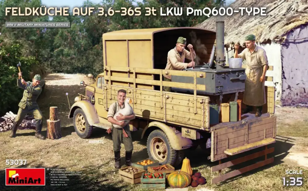 MINIART : Feldküche AUF 3,6-36S 3t LKW PmQ600-Type