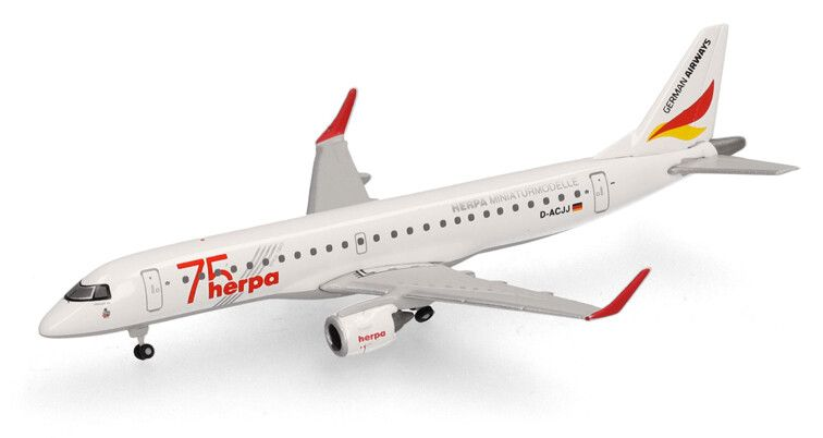 Embraer E190 German Airways Herpa 75 Years [1/500]