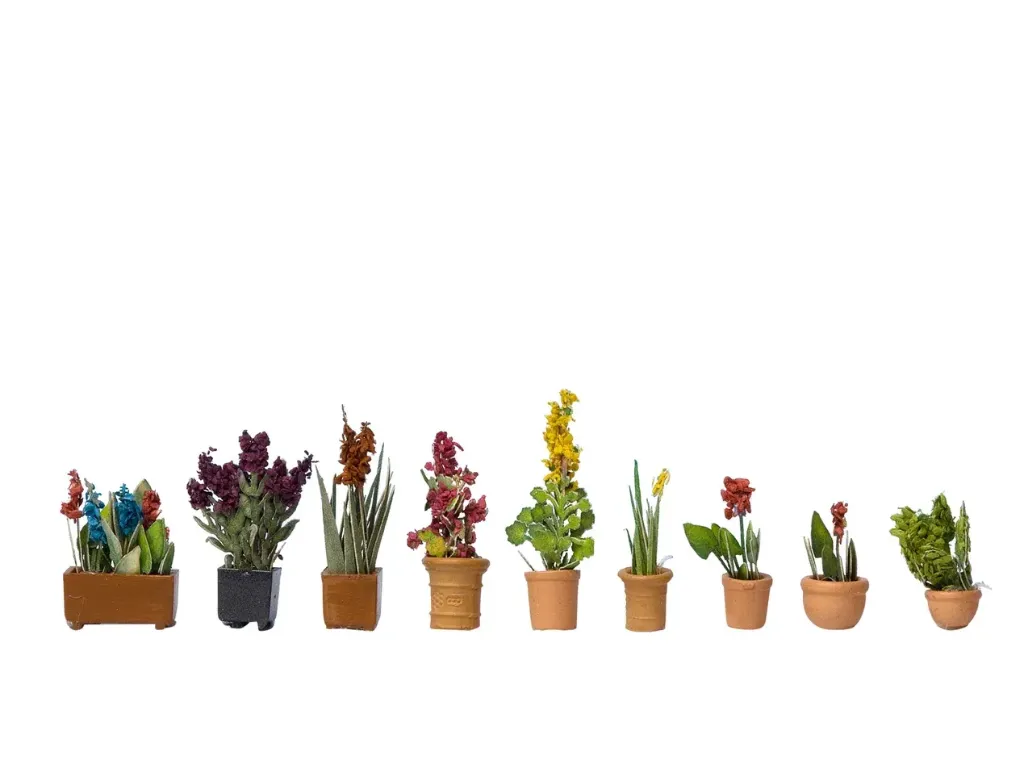 Noch : Fleurs d'ornements en pots