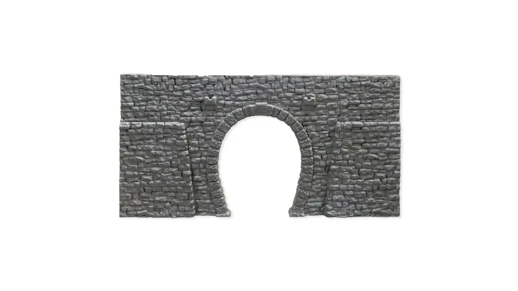 Noch : Portail de Tunnel, 1 voie, 23,5 x 13 cm