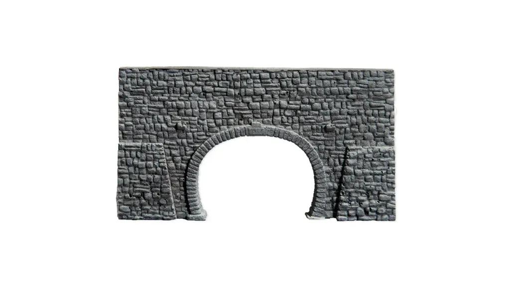Noch : Portail de Tunnel, 2 voies, 23,5 x 13 cm