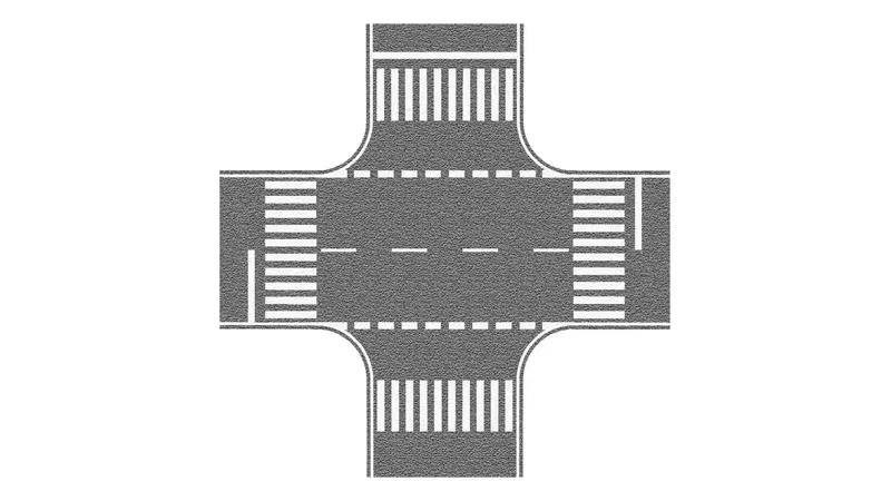 Noch : Carrefour gris, 22 x 22 cm