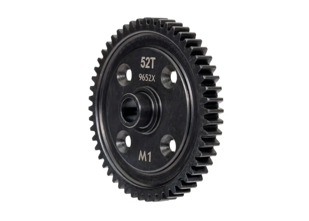 [TAX 9652X] Traxxas :  Spur gear, 52-tooth, machined steel (1.0 metric pitch) [TRX9652X]