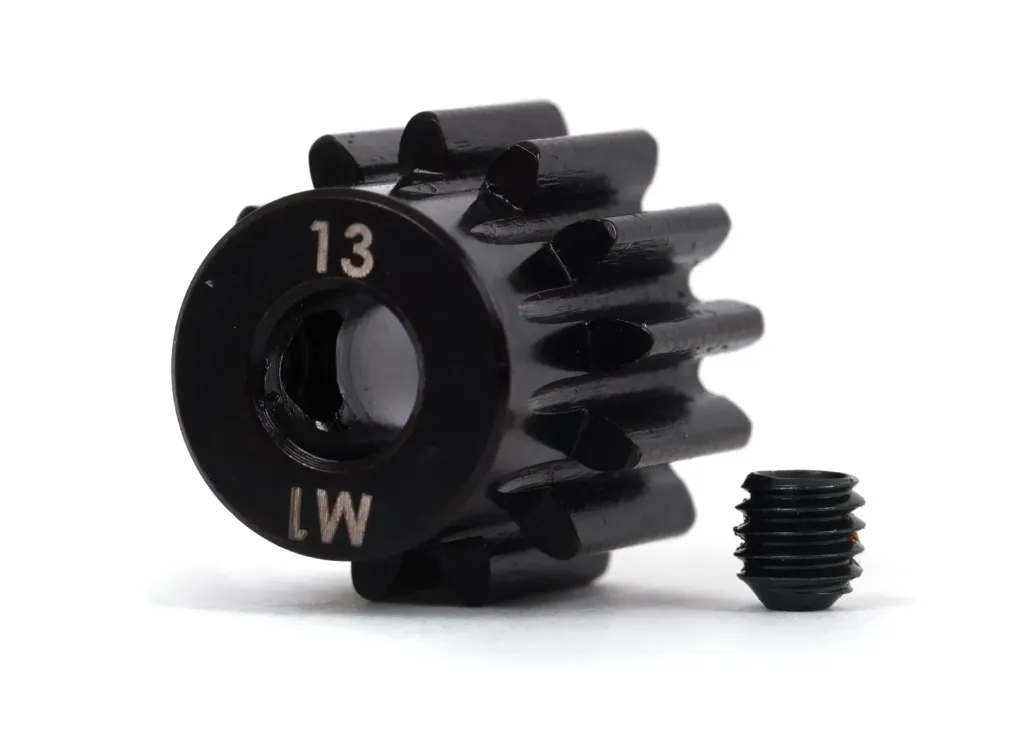 [TAX 6483X] Traxxas :  Gear, 13-T pinion (1.0 metric pitch) (fits 5mm shaft)/ set screw