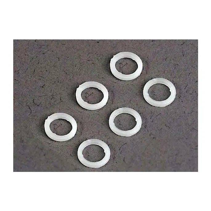 Traxxas :  White plastic washers (5x8x1.0mm) (6), TRX3685
