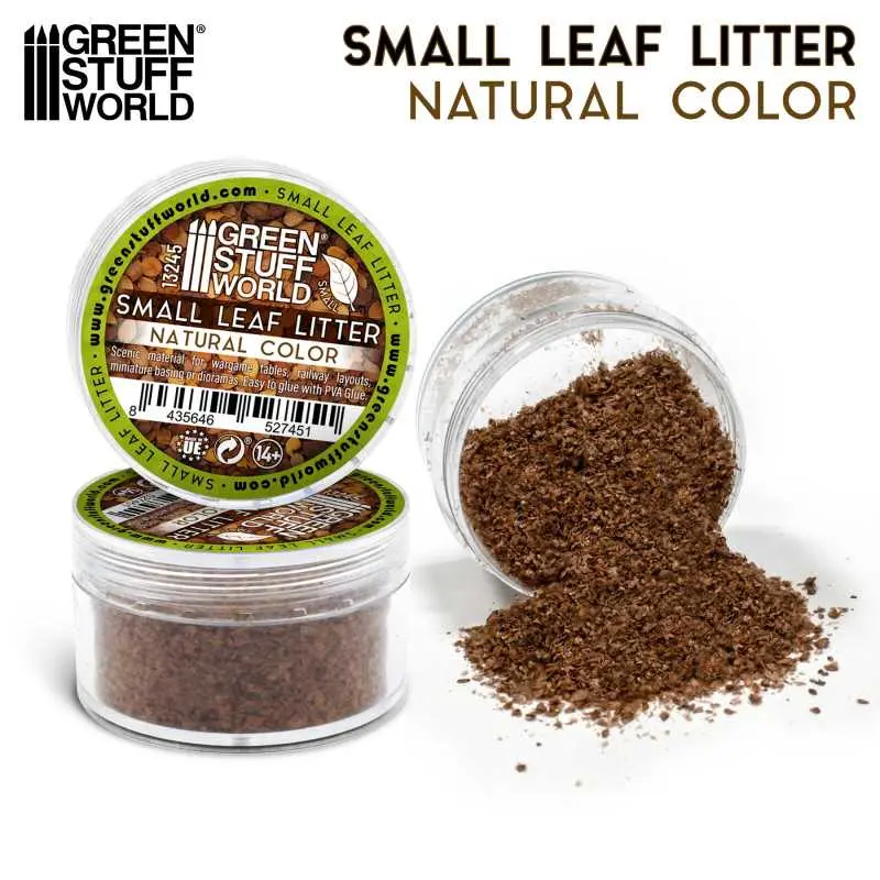 [GSW 13245] Green Stuff : Feuilles Naturelles Petites - Couleur Naturel 