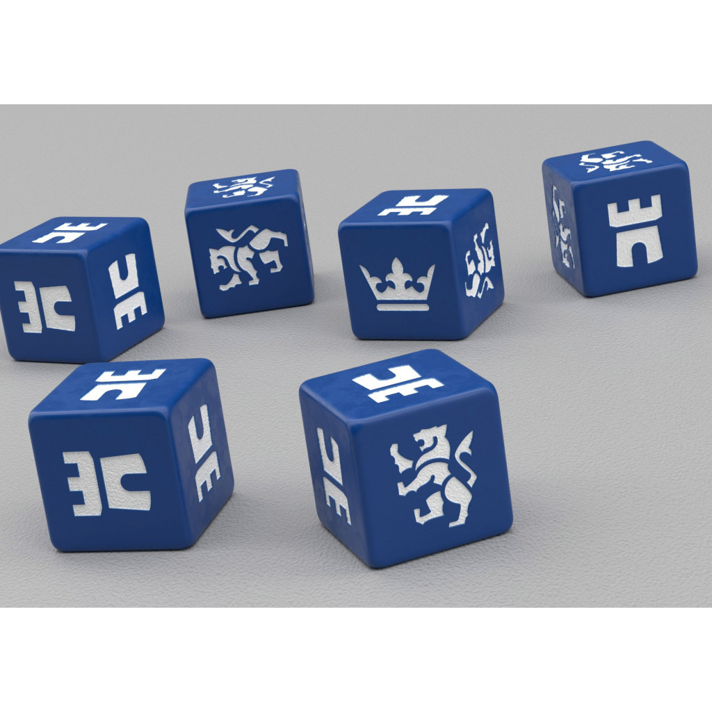 Saga l'Age de la Chevalerie : Set de dès bleus