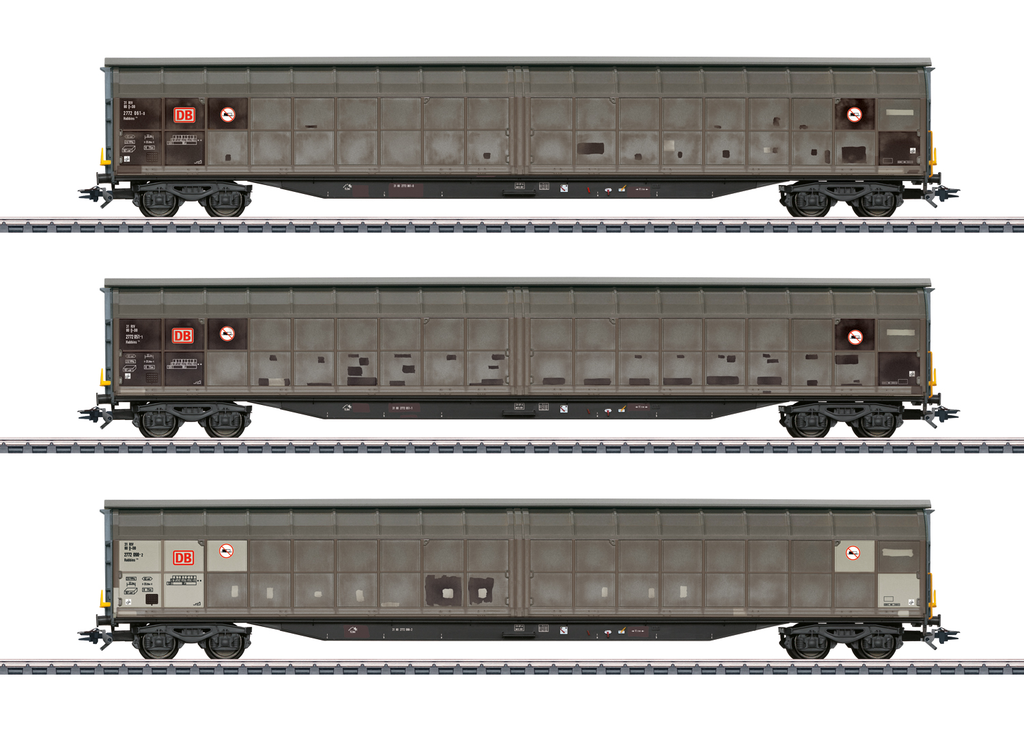 Marklin : Wagon Habbins Patine 3pcs