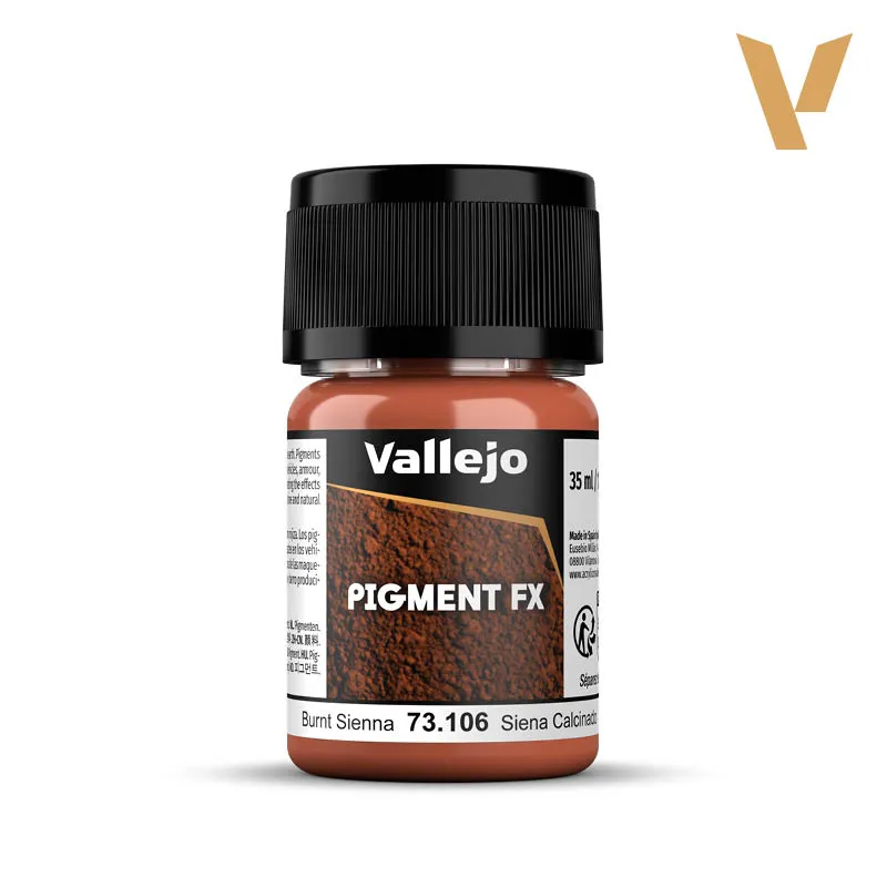 [VAL 73.106] Vallejo : Pigments secs "Burnt Sienna" (35ml) │ Pigment FX