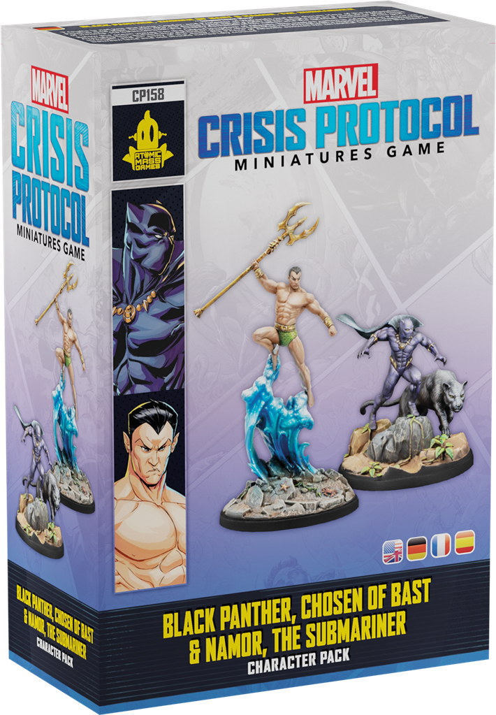 Marvel Crisis Protocol : Black Panther, Chosen of Bast & Namor, the Sub-Mariner [FR/ENG/ESP] │ Character Pack