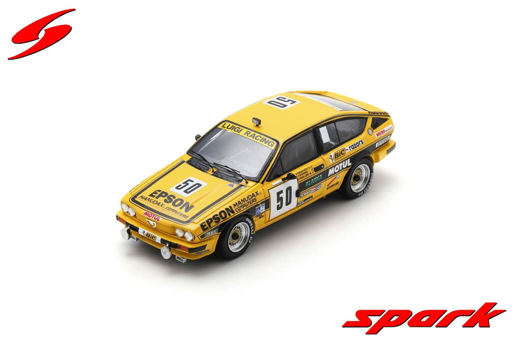 Spark : Alfa Romeo GTV 6 │ No.50 24H Spa 1984 Epson - Boucher - "Spiffero" - Maillien [1/43] [1/43]
