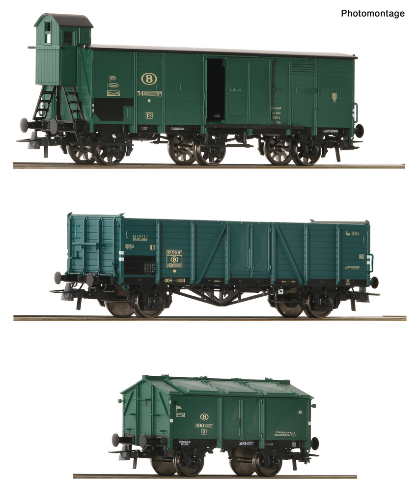 [ROC 6600079] Roco : Wagons Marchandises SNCB-SNCB │ Continu