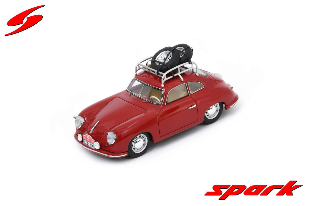 Spark models : Porsche 356 1100 No.402 Rally Monte Carlo 1953 Merck & Von Jungenfeld [1/43]