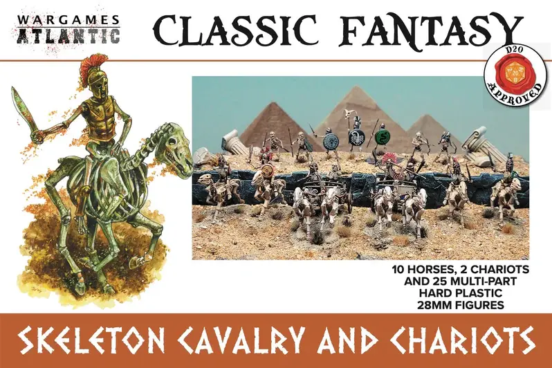 Wargames Atlantic : Skeleton Cavalry and Chariots │ Classic Fantasy