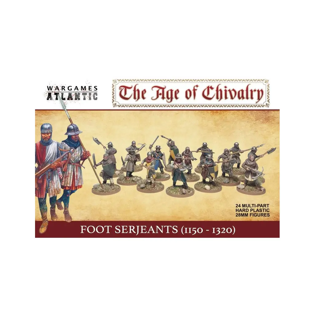 [WAA AC002] Wargames Atlantic : Foot Serjeants (1100-1320)