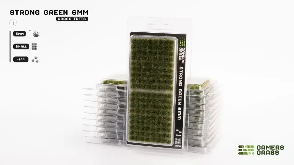 Gamers Grass : Strong Green 6mm (Small) │ Touffes d'Herbes