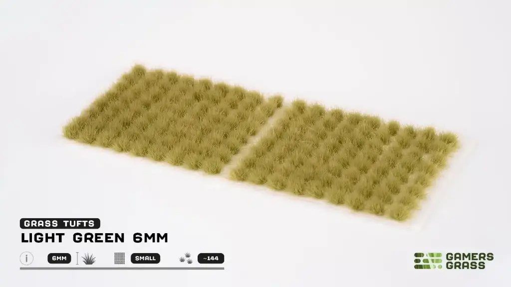 Gamers Grass : Light Green 6mm (Small) │ Touffes d'Herbes
