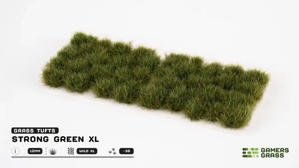 Gamers Grass : Strong Green XL 12mm │ Touffes d'Herbes