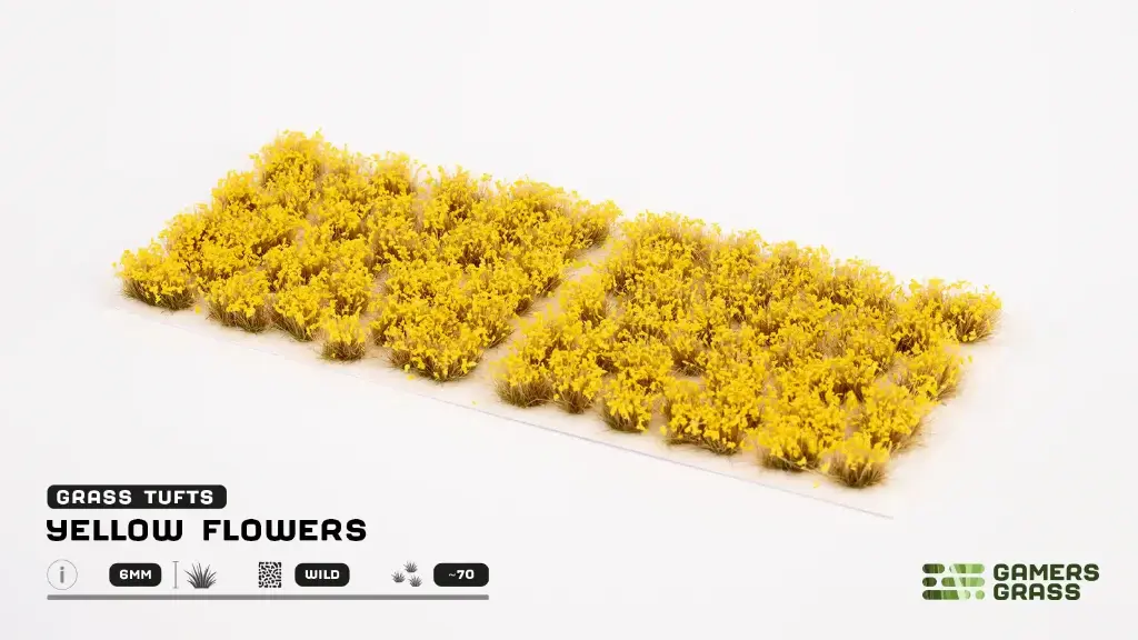 [GAG GGF-YE] Gamers Grass : Yellow Flowers (70pcs) │ Touffes d'Herbes