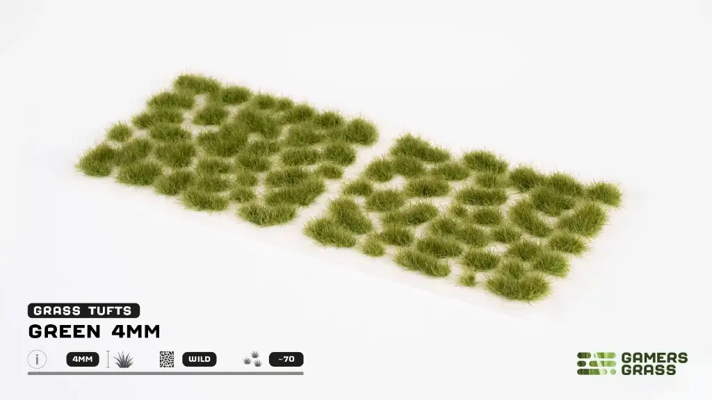 [GAG GG4-G] Gamers Grass : Green 4mm (wild) │ Touffes d'Herbes