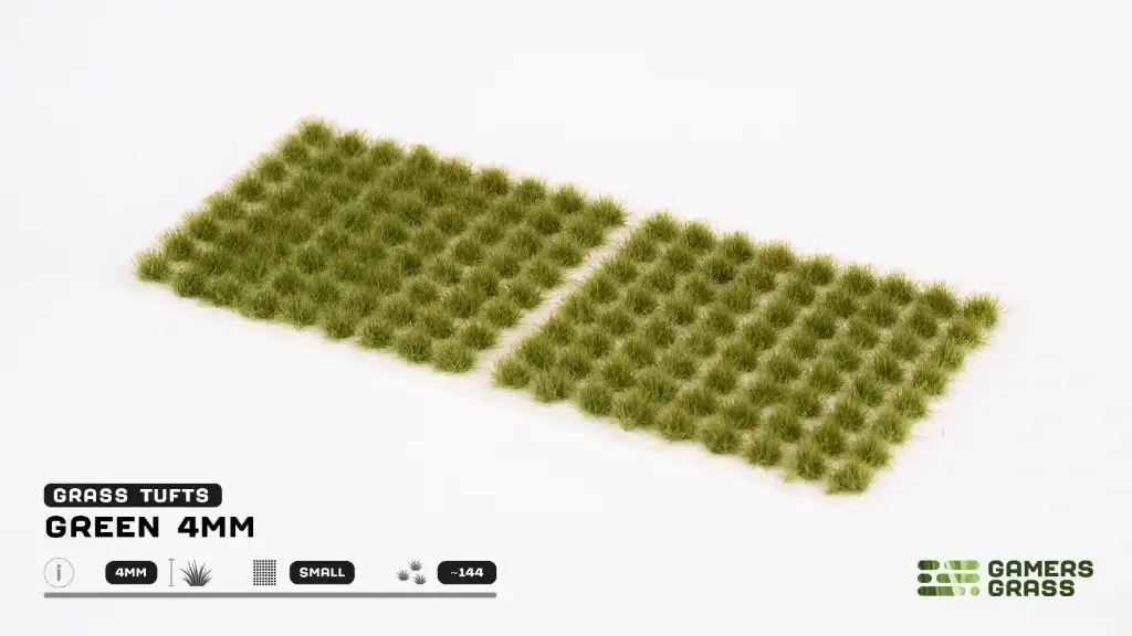 Gamers Grass : Green 4mm (Small) │ Touffes d'Herbes