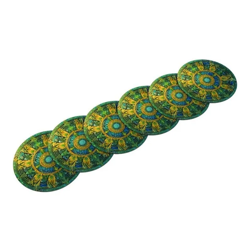 [PLM T108] Playmat : Rubber zones for Age of Sigmar - Arcane Mosaic (7.6" - 19.5cm) (8pcs)