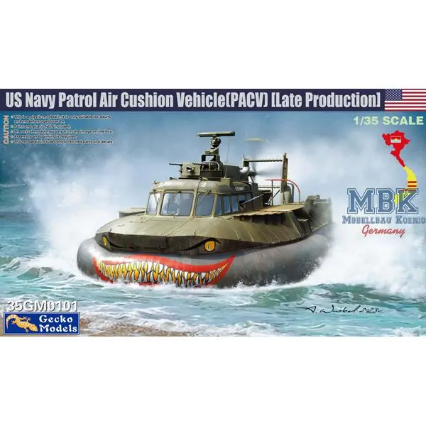 [GEC 35GM0101] Gecko Model : US Navy Patrol Air Cushion Vehicle (PACV)