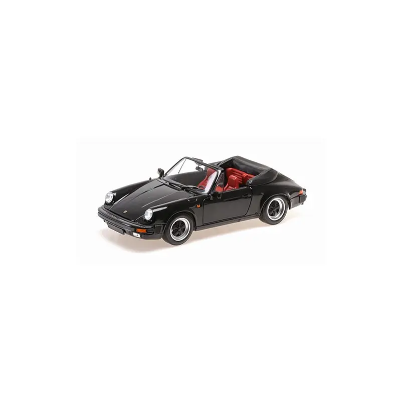 Minichamps : Porsche 911 Carrera 3.2 Cabriolet 1983 - Black  [1/18]